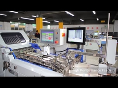 Alimentação automática de pilhas de alta potência com mesa de entrega Operação fácil para equipamentos de dobragem de folhetos