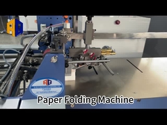 Máquina de dobrar papel industrial durável com empilhador vertical