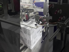 Largura 480 mm Máquina de dobrar folhetos de papel com máquina de rotulagem