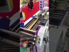 Máquina de dobrar folhetos de alimentação de sucção de ar de carga contínua