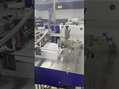 Máquina para dobrar folhetos de papel comercial com máquina de rotulagem para fábrica de impressão