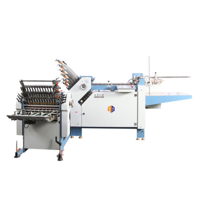 Máquina eletrônica industrial da dobradura do papel A3 automática com a roda da sução de três furos