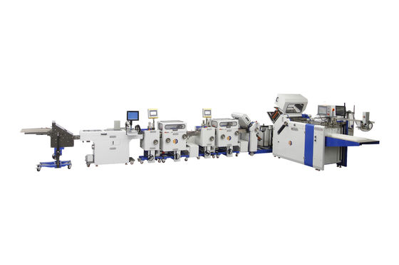 4.2KW Máquina de Dobragem de Folhetos Farmacêuticos de Grande Formato Com Cinturão 300gm