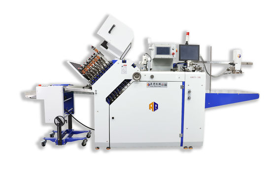 Placa da curvatura da máquina 16 da dobradura do folheto de 600TS Pharma com ejeção de papel em linha