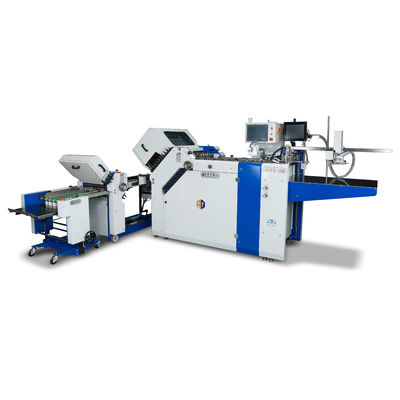Máquina de dobragem de papel de grande formato com cinto de condução para pasta de papel de folheto farmacêutico