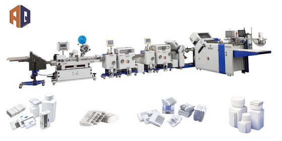 Máquina de dobragem de folhetos farmacêuticos de grande formato