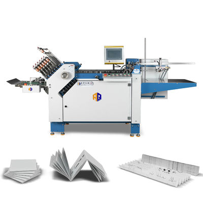 Máquina de dobragem de papel de precisão para inserção de folhetos farmacêuticos