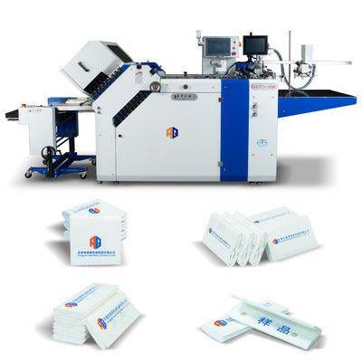 Máquina de dobragem de folhetos farmacêuticos de grande formato com dispositivo de detecção para dobragem manual de medicamentos