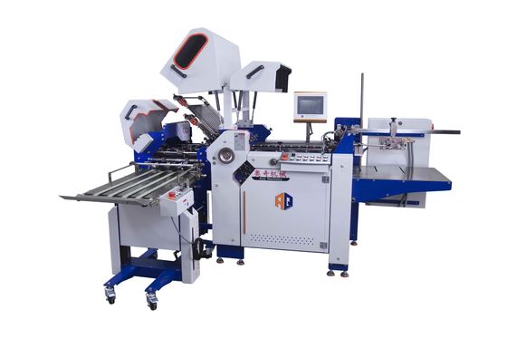 Máquina de dobrar papel comercial totalmente automática para folha de papel triplo de folhetos dobrados