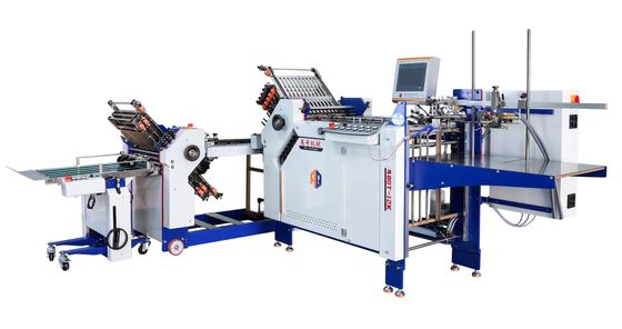 Máquina automática de folders industriais folhetos Máquina de dobrar folhetos com mesa de entrega