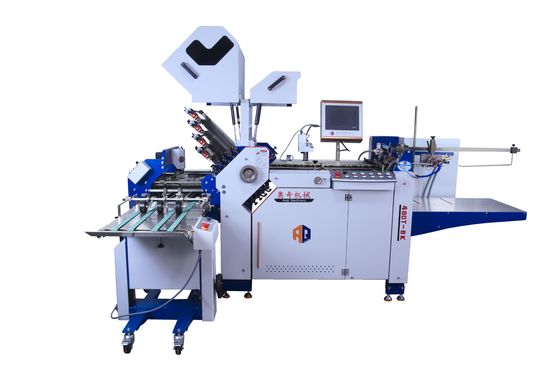Máquina de Dobrar Folhetos de Papel de Alta Velocidade com Máquina de Foldagem Cruzada para Livretos