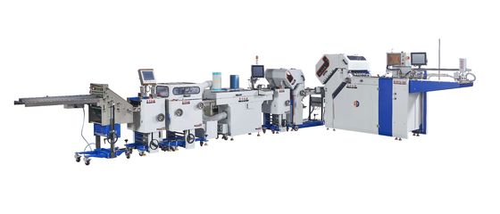 AOQI Largura silenciosa 600 mm Máquina de dobragem farmacêutica para inserções farmacêuticas dobradas Sistema de saída farmacêutica